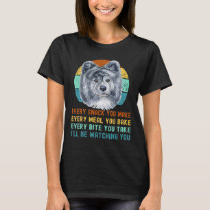 Funny Grey Akita Inu or Kuma Inu Dog Every Snack y T-Shirt
