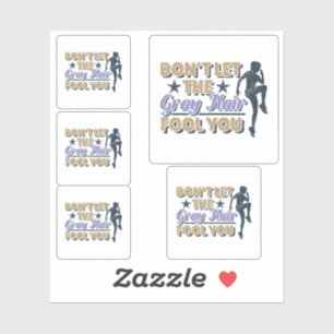 Funny Grey Hair Running Quote - Older Runner