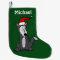 Funny Grey Wolf Christmas Stocking
