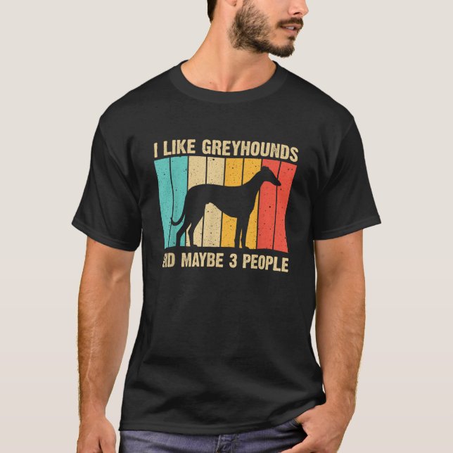 Funny Greyhound Design Men Women Italian Greyhound T-Shirt (Front)