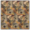 Funny Greyhound Dog Playing Guitar Abstract Fabric