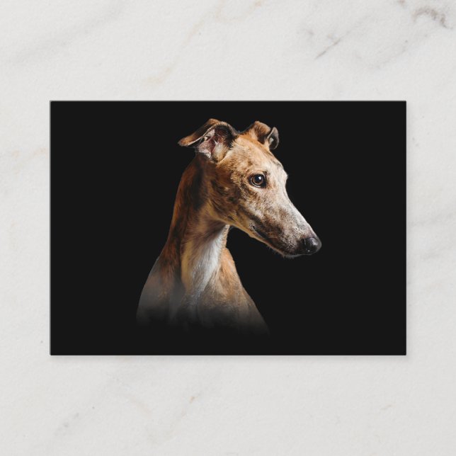 Funny Greyhound Face Greyhound Smile greyhound Enclosure Card (Front)