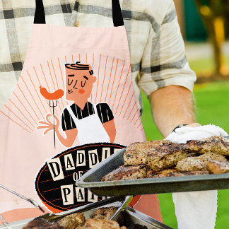 Funny Grill Apron for Dad, Daddio of the Patio