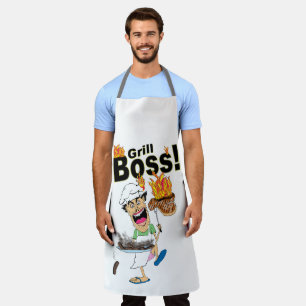 Funny "Grill Boss" BBQ Apron