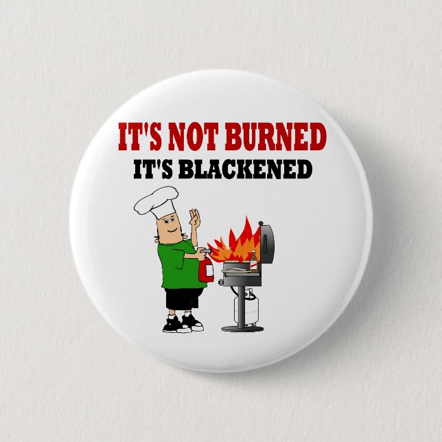 Funny  Grill Chef 6 Cm Round Badge (Front)