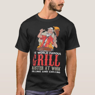 Funny Grill Master Bbq Lovers Foodies Chef Smoked  T-Shirt