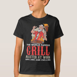 Funny Grill Master Bbq Lovers Foodies Chef Smoked  T-Shirt