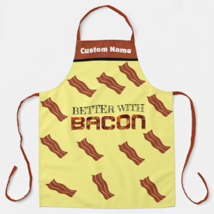 Funny Grilling Aprons, Pork BBQ Better With Bacon Apron