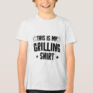 Funny Grilling Barbecue Bbq Griller Smoker Pitmast Tri-Blend Shirt