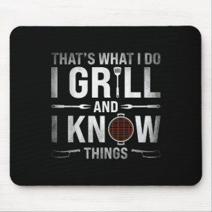 Funny Grilling Bbq Barbecue Smoking Meat Smoker Gr Mouse Mat