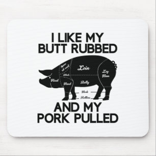 Funny Grilling Bbq Pork Rub Byrbecue Lover Gifts S Mouse Mat