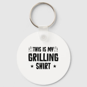Funny Grilling Byrbecue Bbq Griller Smoker Pitmast Key Ring