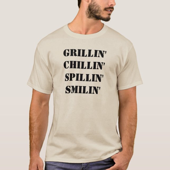 Funny Grilling or BBQ T-Shirt (Front)