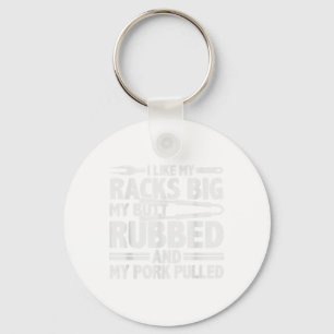 Funny Grilling Pork Rub Smoking Bbq Meat Smoker _1 Key Ring