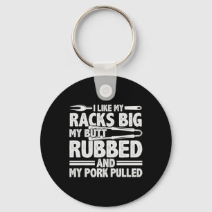 Funny Grilling Pork Rub Smoking Bbq Meat Smoker Key Ring