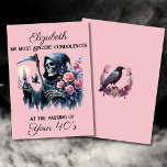 Funny Grim Reaper Death to My Youth 50th Birthday Card<br><div class="desc">Looking for the perfect morbid 50th birthday card for a woman who loves dark humour? This Grim Reaper 50th Birthday Card for Women is exactly what you're searching for! Featuring an eerily stunning watercolor illustration of the Grim Reaper—also known as Death or the Angel of Death—dressed in a traditional black...</div>