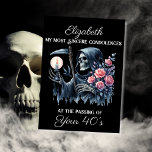 Funny Grim Reaper Death to My Youth 50th Birthday Card<br><div class="desc">Grim Reaper 50th Birthday Card for Women: Perfect for Dark Humour Lovers Looking for the perfect morbid 50th birthday card for a woman who loves dark humour? This Grim Reaper 50th Birthday Card is exactly what you're searching for! Featuring an eerily stunning watercolor illustration of the Grim Reaper—also known as...</div>