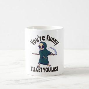 Funny Grim Reaper Skeleton Halloween Costume Coffee Mug