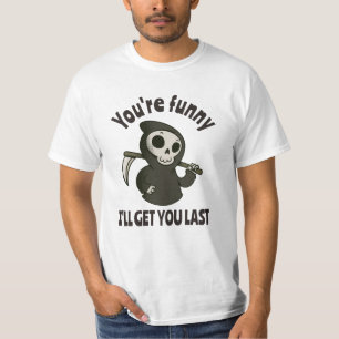 Funny Grim Reaper Skeleton Halloween Costume T-Shirt