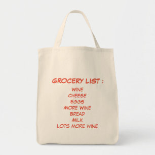 Funny Grocery Quote Tote Bag