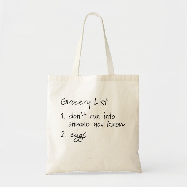 Funny Grocery Tote (Front)