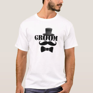 Funny Groom Top Hat and Moustache