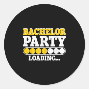 Funny Groom Wedding Bachelor Party _2 Classic Round Sticker