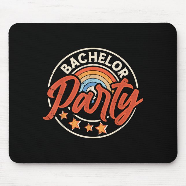 Funny Groom Wedding Bachelor Party 2 Mouse Mat (Front)