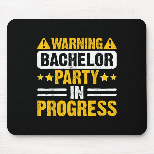 Funny Groom Wedding Bachelor Party _5  Mouse Mat (Front)