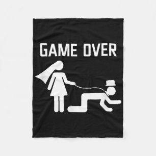 Funny Groom Wedding Bachelor Party _6 Fleece Blanket