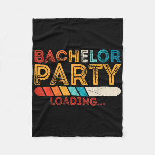 Funny Groom Wedding Bachelor Party Fleece Blanket