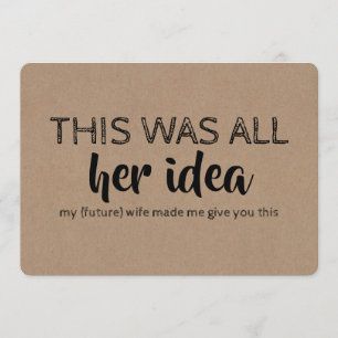 Funny Groomsman or Best Man Proposal Invitation