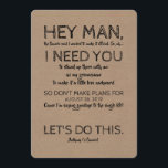 Funny Groomsman Proposal "Hey Man I Need You" Invitation<br><div class="desc">"Hey Man... " Sincere and funny best man or groomsman proposal cards.</div>