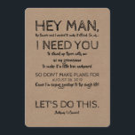Funny Groomsman Proposal "Hey Man I Need You" Invitation<br><div class="desc">"Hey Man... " Sincere and funny best man or groomsman proposal cards.</div>