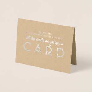 Funny Groomsman Proposal - Made Me Get You a Card