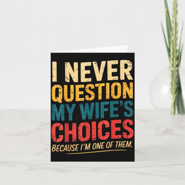 Funny Groovy Dad Joke Quote For Husband Fathers Da Card (Front)