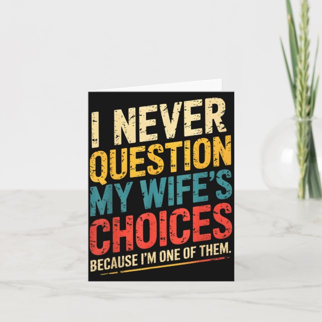 Funny Groovy Dad Joke Quote For Husband Fathers Da Card (Front)