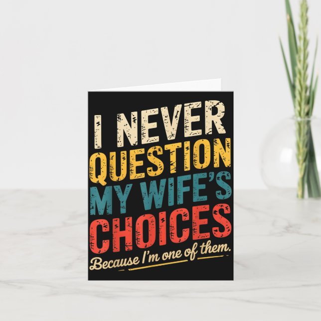 Funny Groovy Dad Joke Quote For Husband Fathers Da Card (Front)