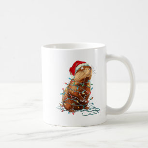 Funny Groundhog Christmas Graphics Animal Lights L Coffee Mug