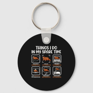 Funny Groundhog Lover Woodchuck Ground Hog Men Wom Key Ring