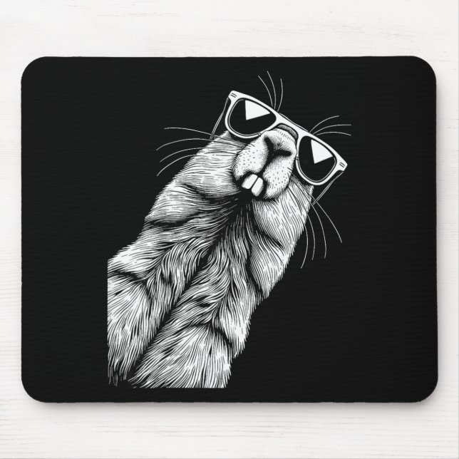 Funny Groundhog Lover Woodchuck Groundhog Day _2  Mouse Mat (Front)