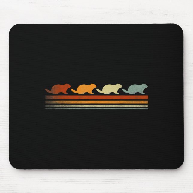 Funny Groundhog Retro Groundhog Funny Groundhog Lo Mouse Mat (Front)