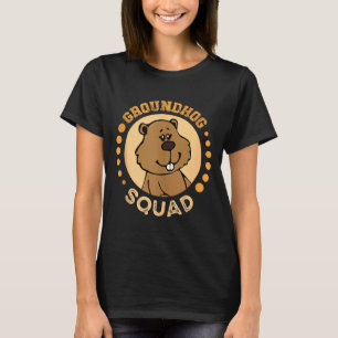 Funny Groundhog Squad Design Happy Groundhog Day 2 T-Shirt