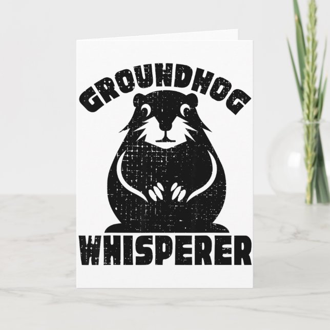 Funny Groundhog Squad Happy Groundhog Day 2024  Card (Front)