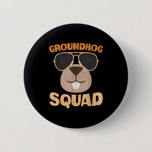 Funny Groundhog Squad Happy Groundhog Day 2025 _1 6 Cm Round Badge