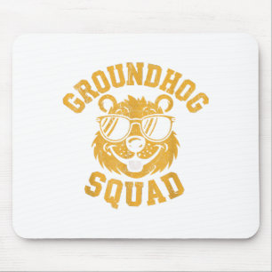 Funny Groundhog Squad Happy Groundhog Day 2025  Mouse Mat