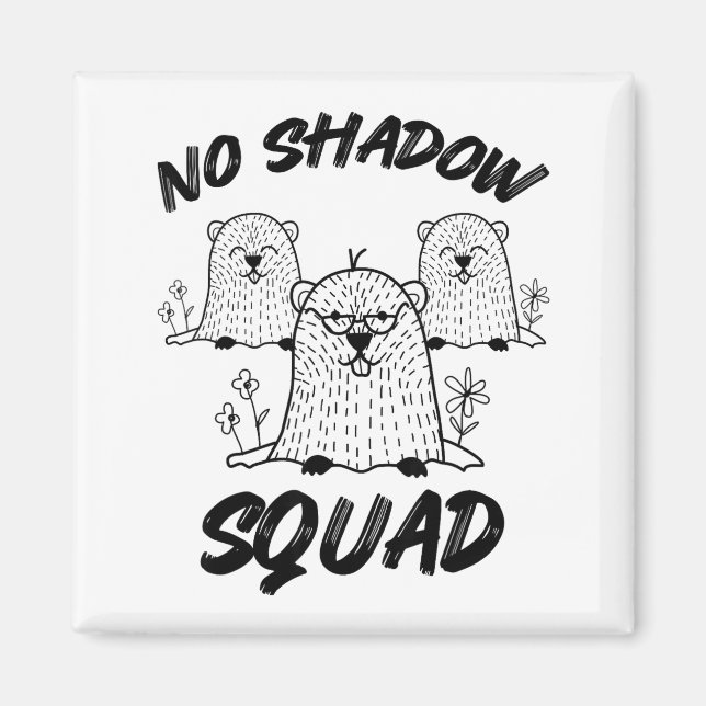 Funny Groundhog Squad Happy Groundhog Day 2026  Magnet (Front)