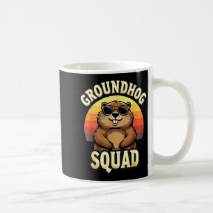 Funny Groundhog Squad Happy Groundhog Day Celebrat Coffee Mug