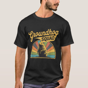 Funny Groundhog Squad Happy Groundhog Day Men Wome T-Shirt