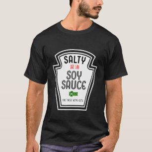 Funny Group Condiment Team Halloween Costume Salty T-Shirt
